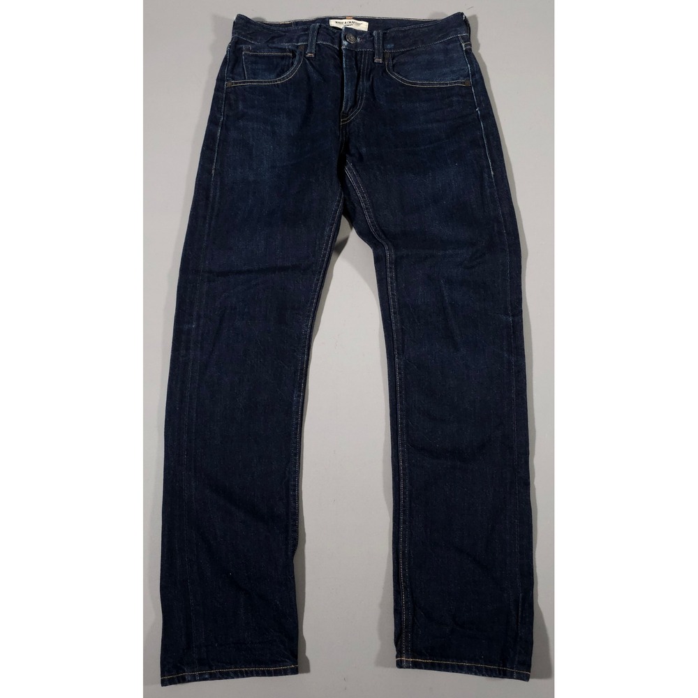 Levi's Made & Crafted Tack Slim Jeans Mens 30x32 Dark Indigo Blue Denim